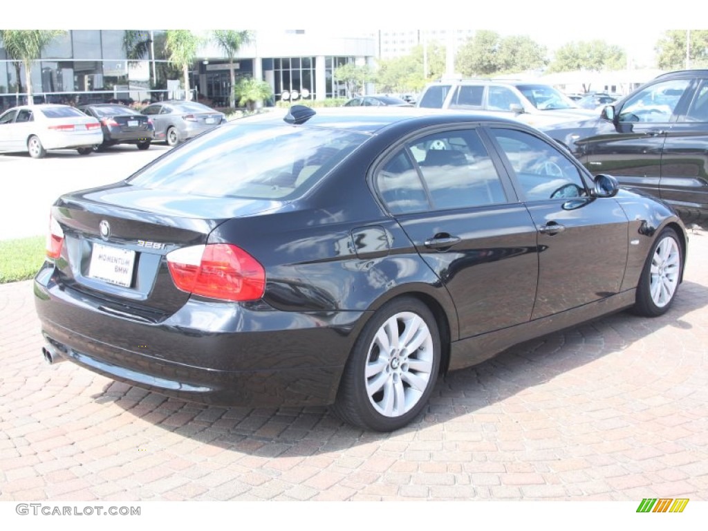 2008 3 Series 328i Sedan - Black Sapphire Metallic / Cream Beige photo #10