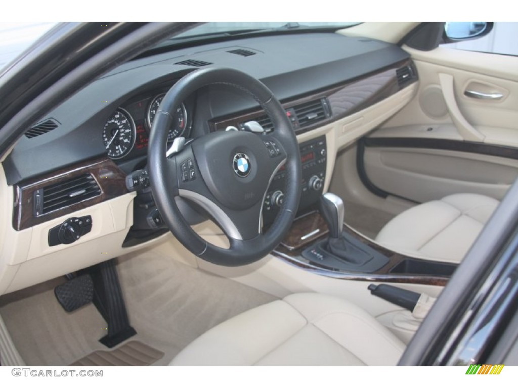 2008 3 Series 328i Sedan - Black Sapphire Metallic / Cream Beige photo #13
