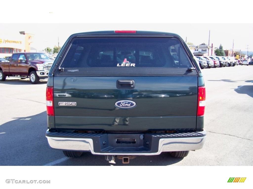 2005 F150 XLT SuperCrew 4x4 - Aspen Green Metallic / Medium Flint/Dark Flint Grey photo #6