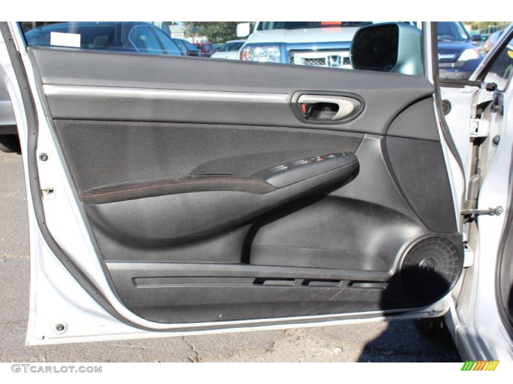2010 Honda Civic Si Sedan Black Door Panel Photo #55413954