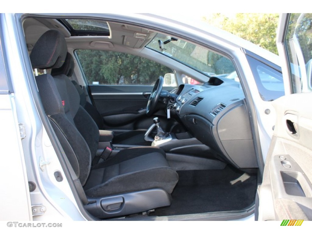 Black Interior 2010 Honda Civic Si Sedan Photo #55413972