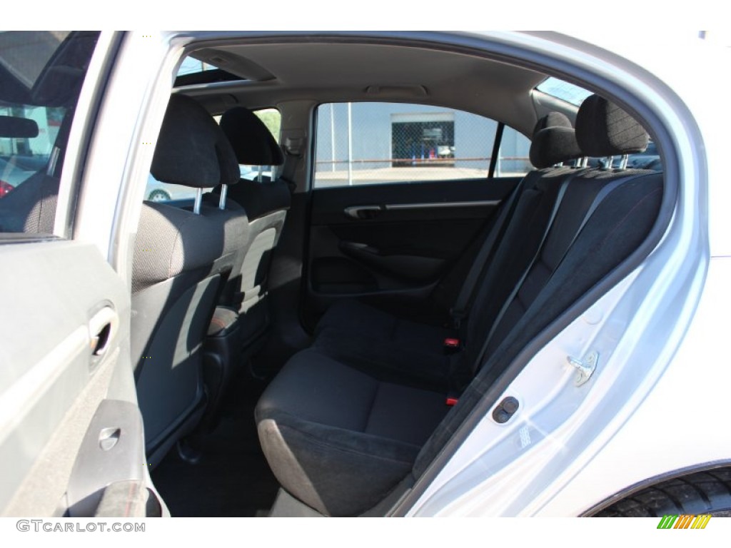 Black Interior 2010 Honda Civic Si Sedan Photo #55413981