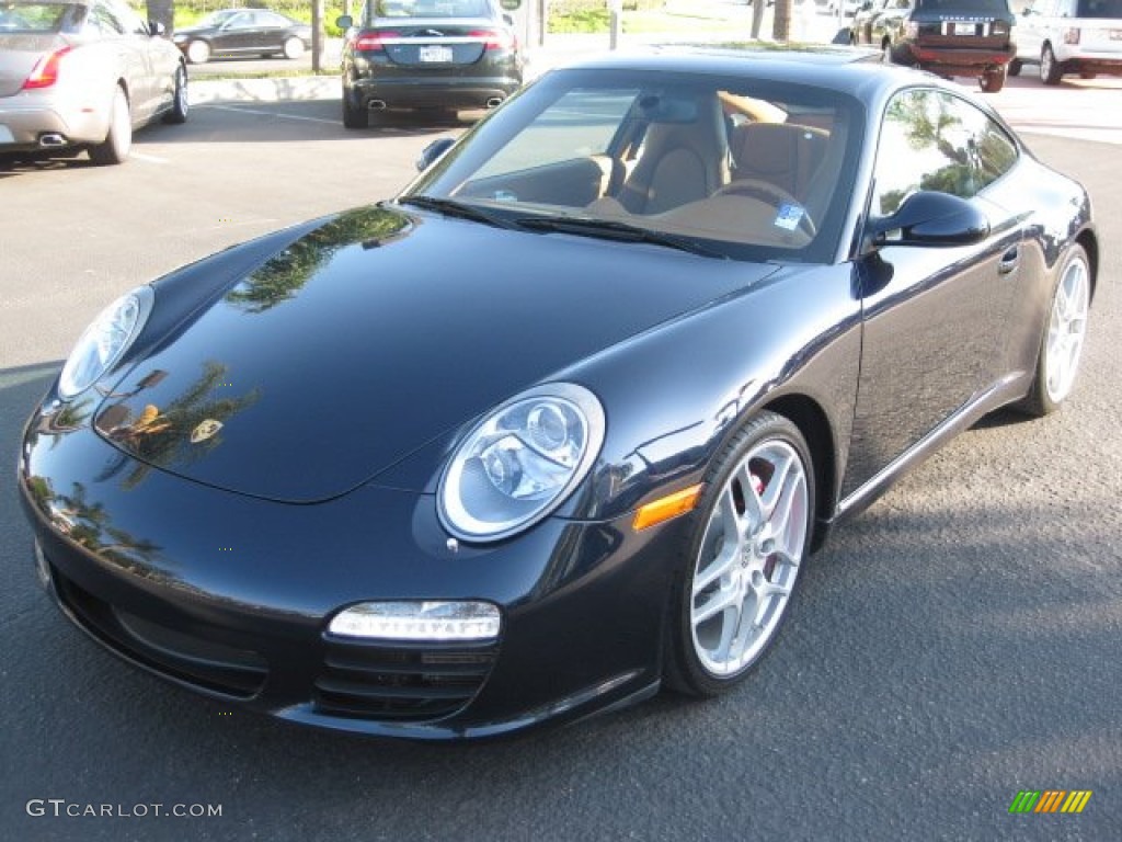 2009 911 Carrera S Coupe - Midnight Blue Metallic / Natural Brown photo #1