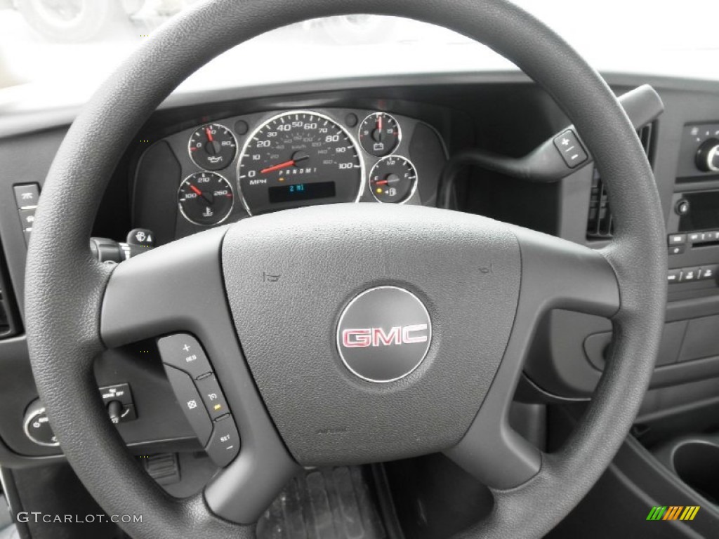 2012 GMC Savana Cutaway 3500 Commercial Utility Truck Neutral Steering Wheel Photo #55415794