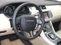 Almond/Espresso 2012 Land Rover Range Rover Evoque Pure Steering Wheel