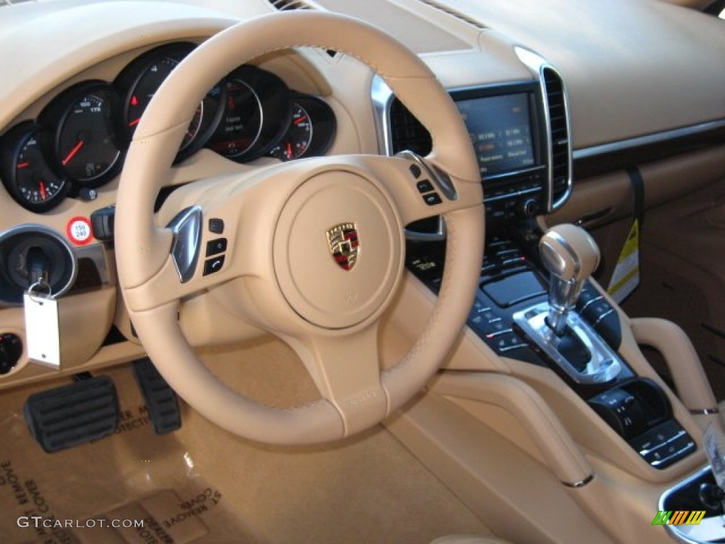 2012 Cayenne  - Dark Blue Metallic / Luxor Beige photo #6