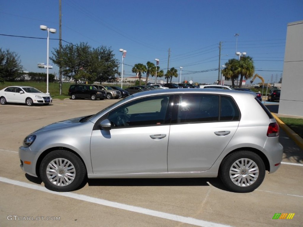 Reflex Silver Metallic 2012 Volkswagen Golf 4 Door Exterior Photo #55416662