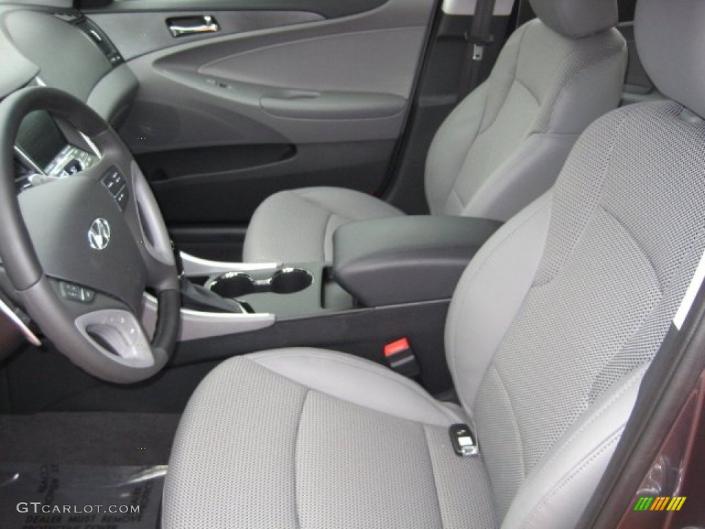 2012 Sonata SE - Harbor Gray Metallic / Gray photo #6