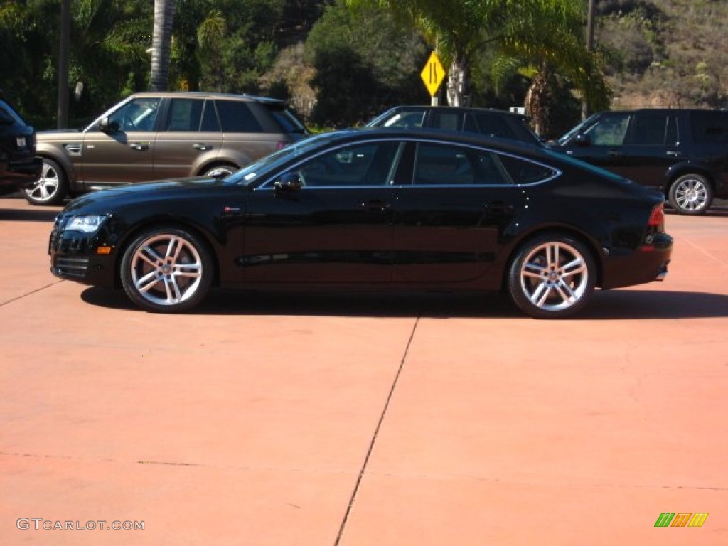 Brilliant Black 2012 Audi A7 3.0T quattro Premium Exterior Photo #55416879