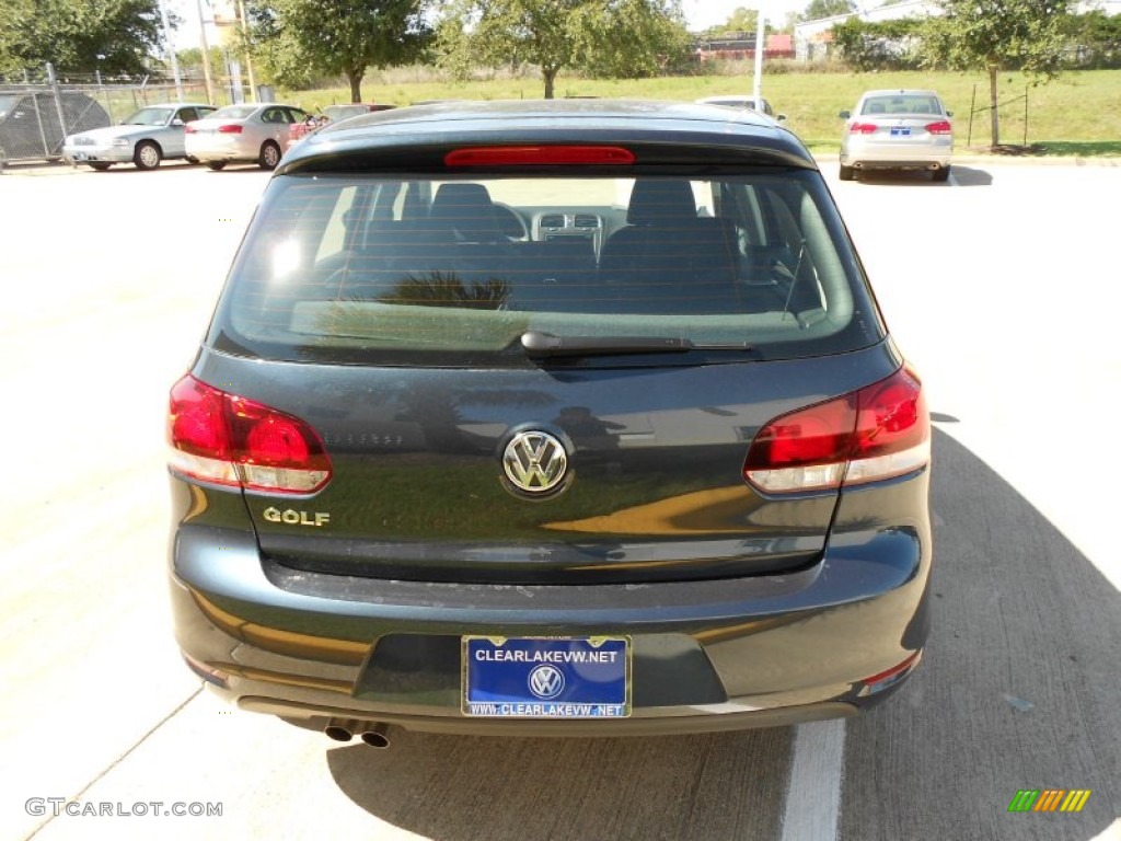 2012 Golf 4 Door - Blue Graphite Metallic / Titan Black photo #6