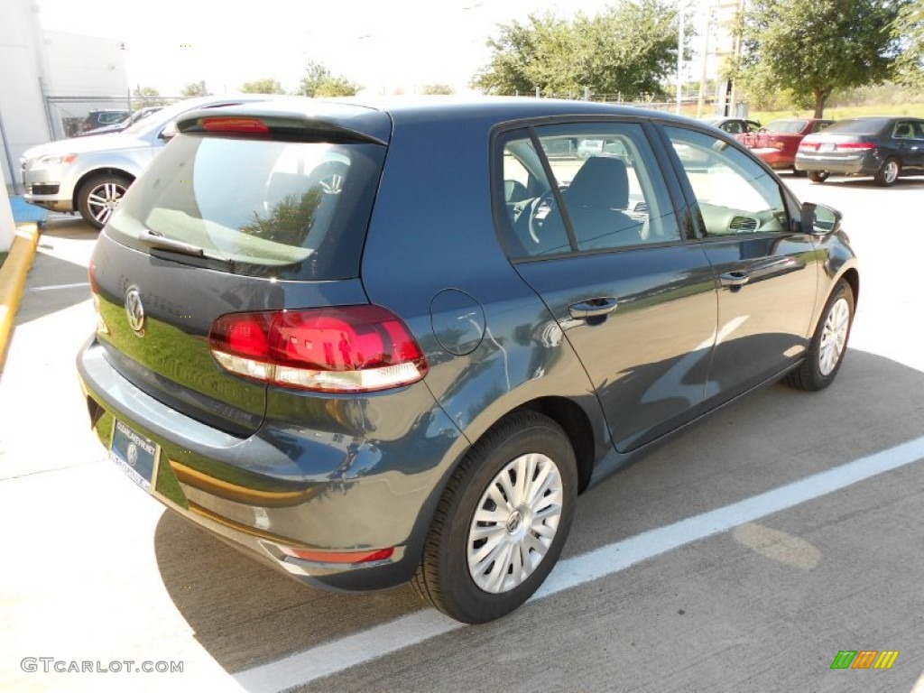 2012 Golf 4 Door - Blue Graphite Metallic / Titan Black photo #7