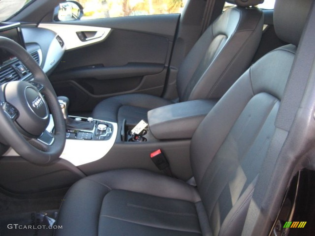 Black Interior 2012 Audi A7 3.0T quattro Premium Photo #55416900