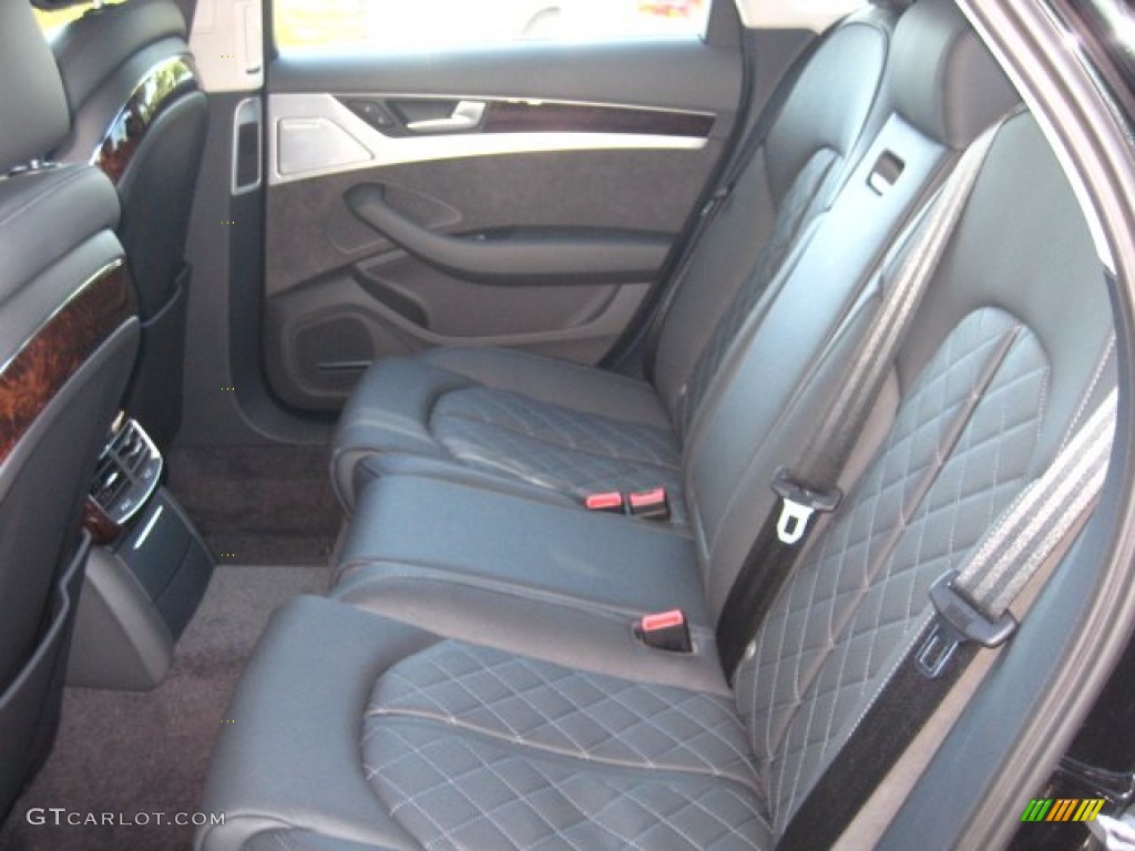 Black Interior 2012 Audi A8 4.2 quattro Photo #55416954