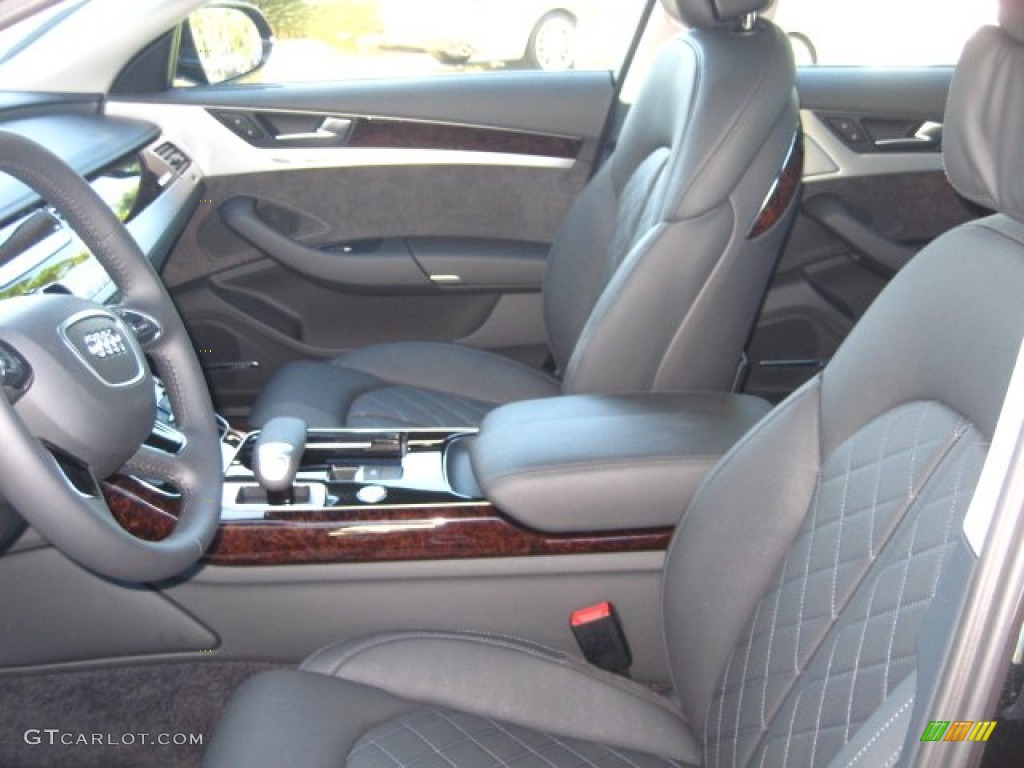 Black Interior 2012 Audi A8 4.2 quattro Photo #55416963