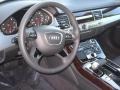 Black 2012 Audi A8 4.2 quattro Steering Wheel