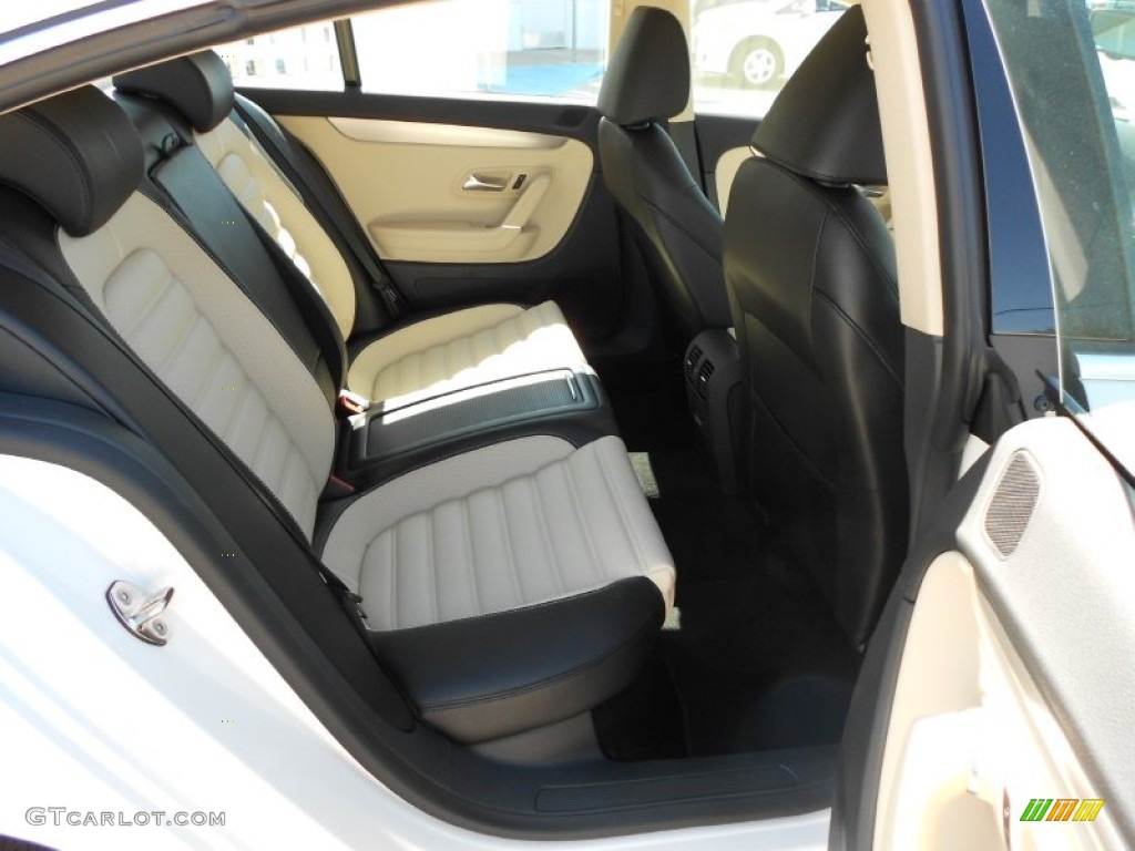 Black/Cornsilk Beige Interior 2012 Volkswagen CC Lux Photo #55418154