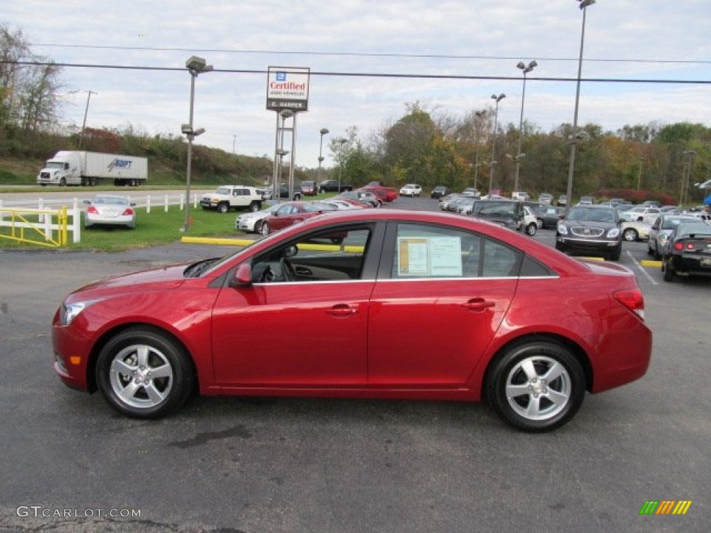 2011 Cruze LT - Crystal Red Metallic Tintcoat / Medium Titanium photo #6