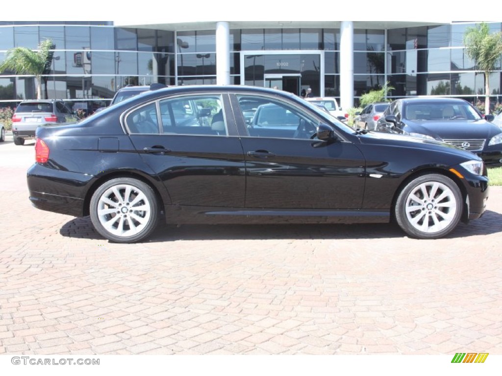 2011 3 Series 328i Sedan - Jet Black / Black Dakota Leather photo #3
