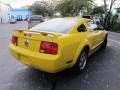 2005 Screaming Yellow Ford Mustang V6 Deluxe Coupe  photo #2