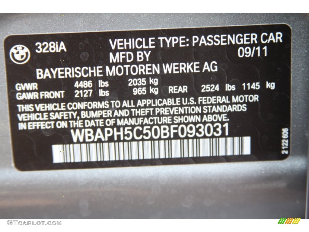 2011 3 Series 328i Sedan - Space Gray Metallic / Black Dakota Leather photo #8