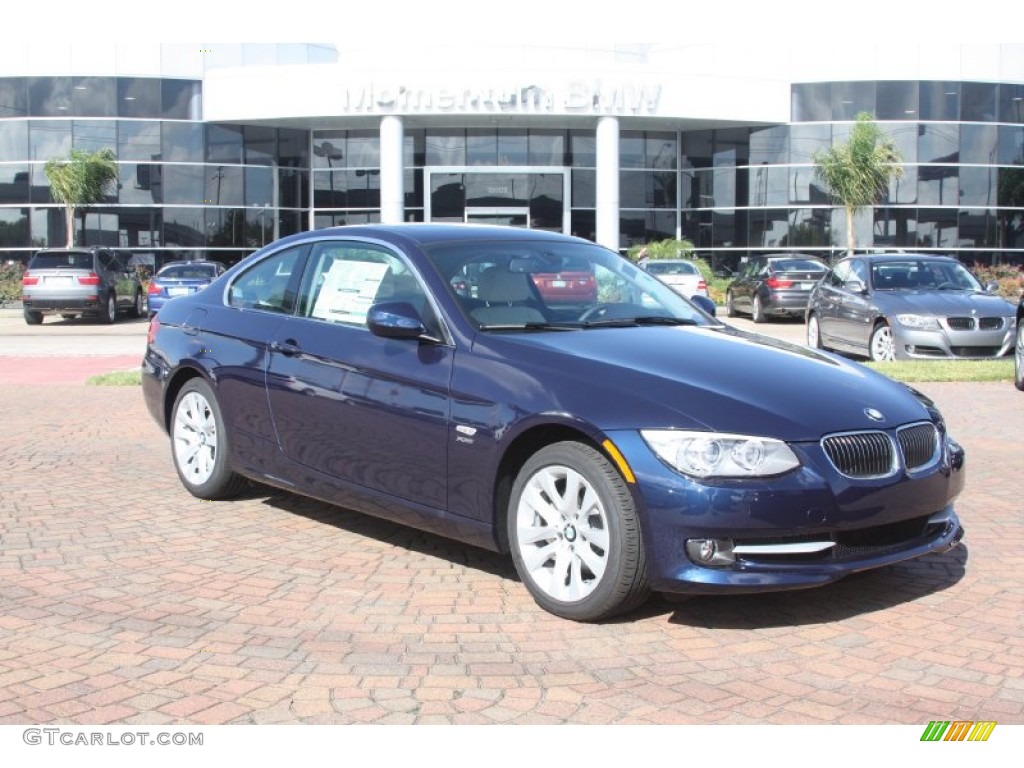 2011 3 Series 328i xDrive Coupe - Deep Sea Blue Metallic / Oyster/Black Dakota Leather photo #1