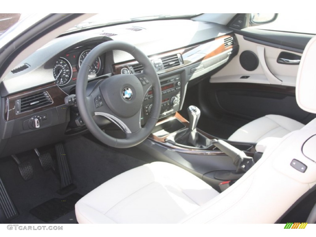 Oyster/Black Dakota Leather Interior 2011 BMW 3 Series 328i xDrive Coupe Photo #55422024