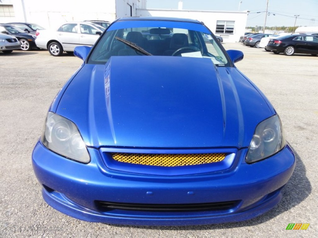 2000 Civic Si Coupe - Electron Blue Pearl / Dark Gray photo #3