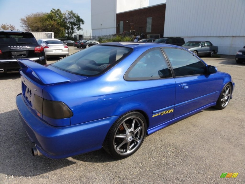 2000 Civic Si Coupe - Electron Blue Pearl / Dark Gray photo #8