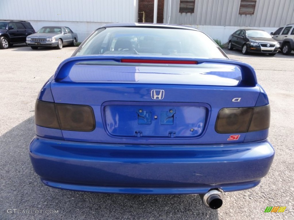 2000 Civic Si Coupe - Electron Blue Pearl / Dark Gray photo #9
