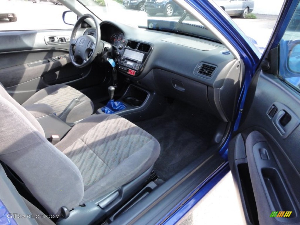 2000 Civic Si Coupe - Electron Blue Pearl / Dark Gray photo #18