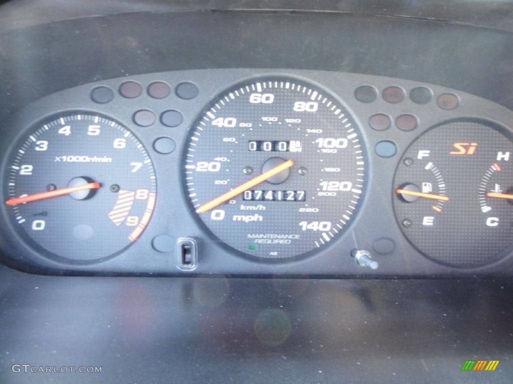 2000 Honda Civic Si Coupe Gauges Photo #55423191
