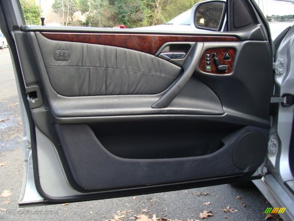 2001 Mercedes-Benz E 430 4Matic Sedan Charcoal Door Panel Photo #55423362