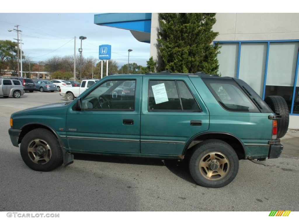 1996 Rodeo S 4x4 - Viridian Green Pearl / Gray photo #9