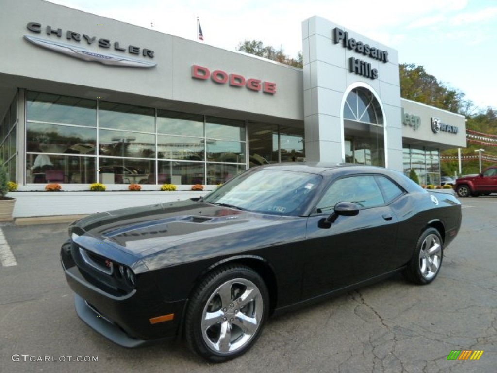 2012 Challenger R/T - Pitch Black / Dark Slate Gray photo #1