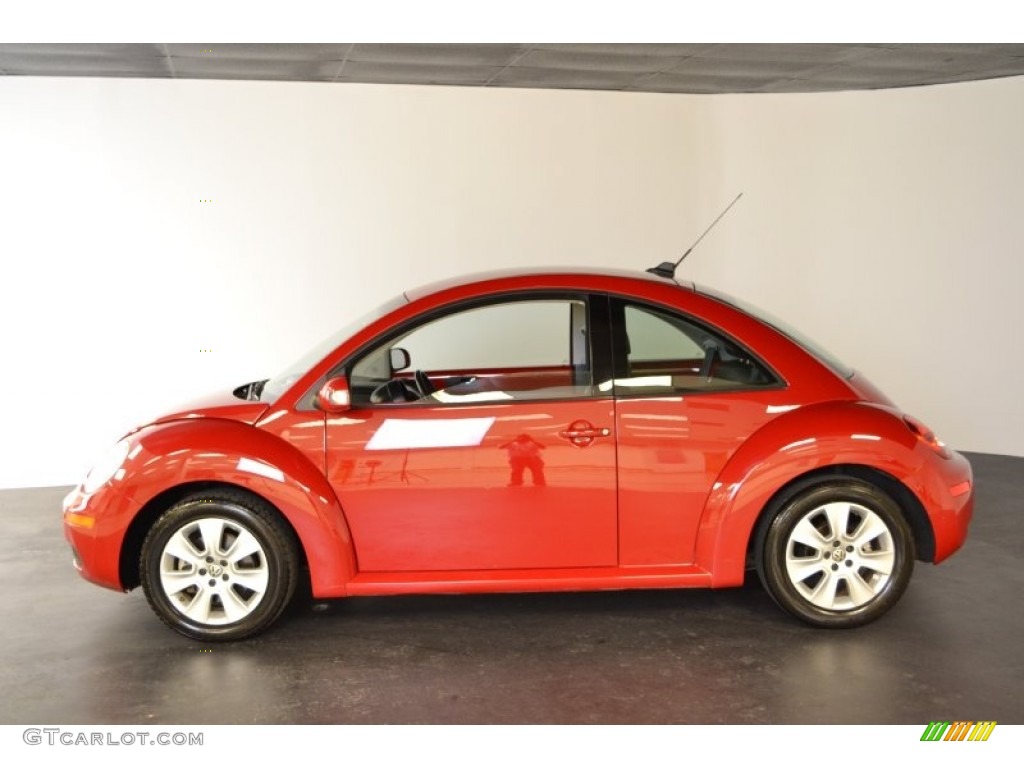 2009 New Beetle 2.5 Coupe - Salsa Red / Black photo #3
