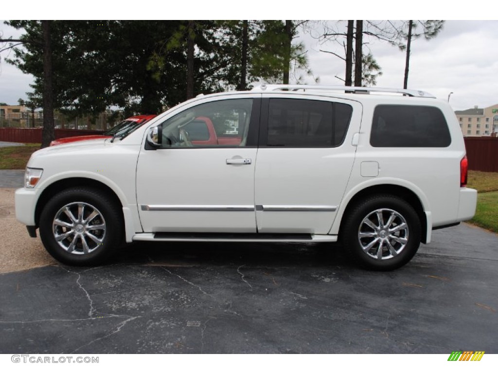 Tuscan White Pearl 2009 Infiniti QX 56 Exterior Photo #55425306
