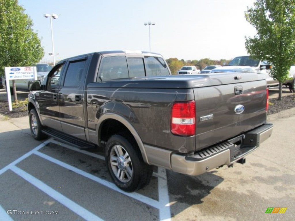 2006 F150 Lariat SuperCrew 4x4 - Dark Stone Metallic / Tan photo #10