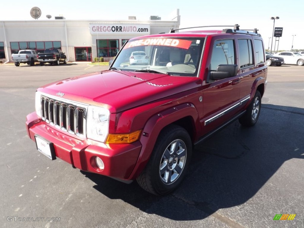 2006 Commander Limited 4x4 - Inferno Red Pearl / Dark Khaki/Light Graystone photo #1