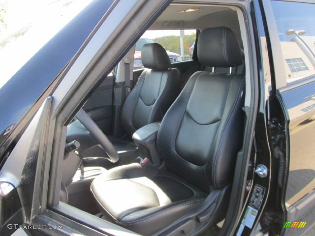 Black Leather Interior 2010 Kia Soul Shadow Dragon Special Edition Photo #55425873