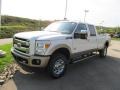 2012 White Platinum Metallic Tri-Coat Ford F350 Super Duty King Ranch Crew Cab 4x4  photo #7