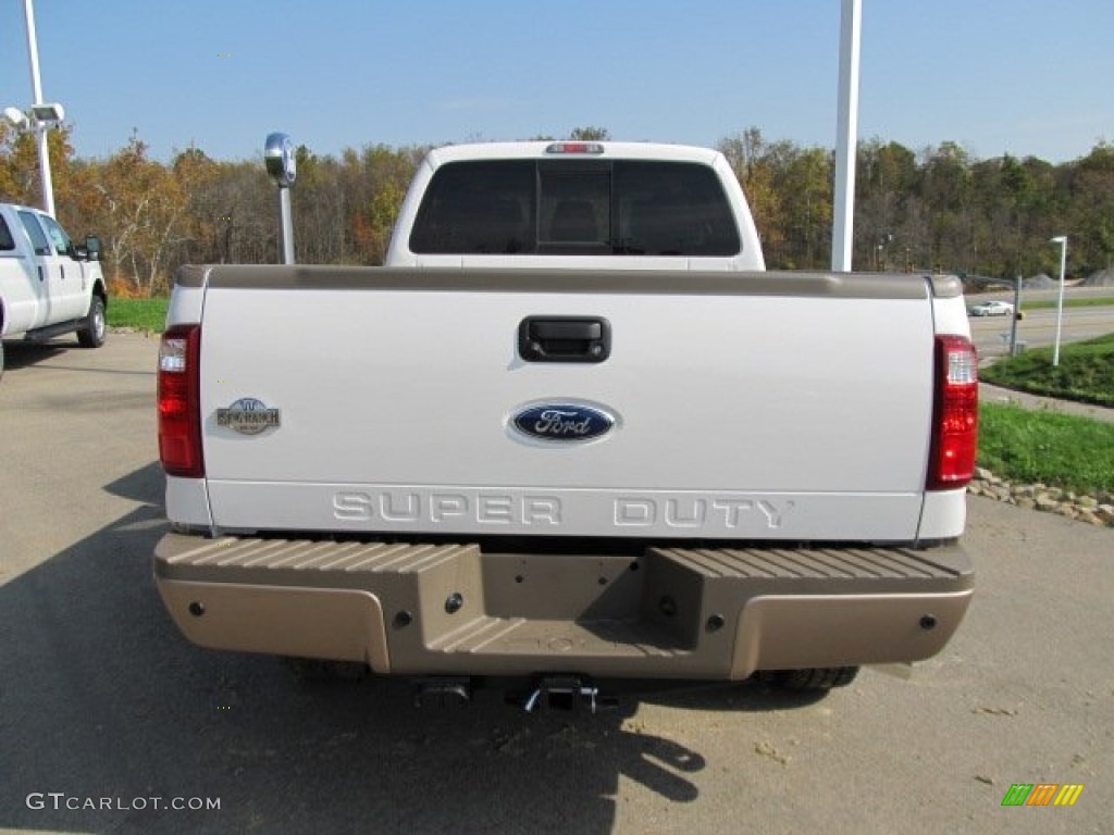 White Platinum Metallic Tri-Coat 2012 Ford F350 Super Duty King Ranch Crew Cab 4x4 Exterior Photo #55426064
