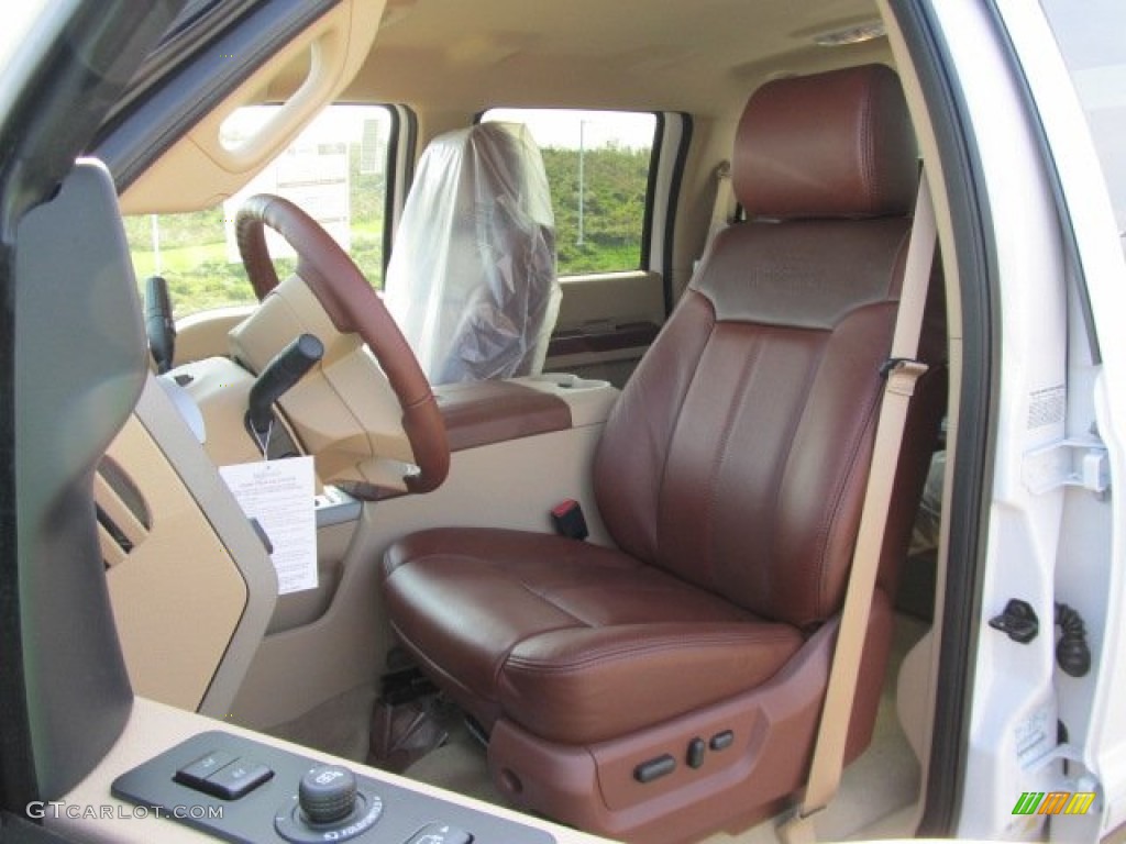 Chaparral Leather Interior 2012 Ford F350 Super Duty King Ranch Crew Cab 4x4 Photo #55426119
