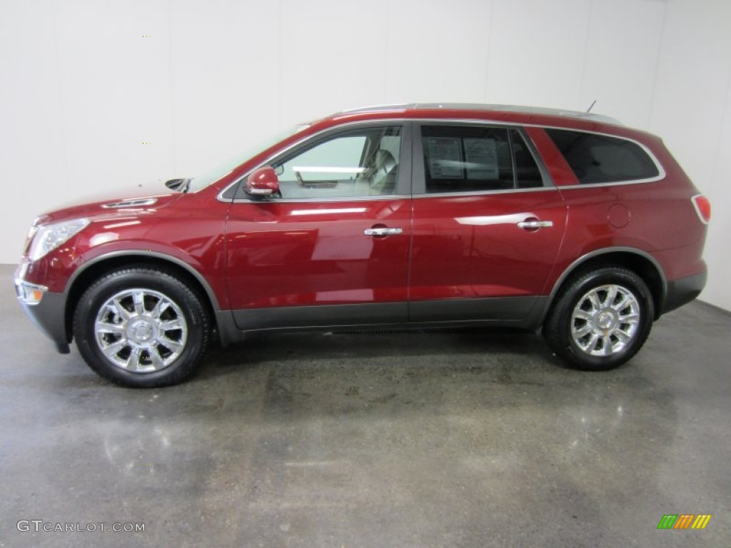 2011 Enclave CXL AWD - Red Jewel Tintcoat / Titanium/Dark Titanium photo #3