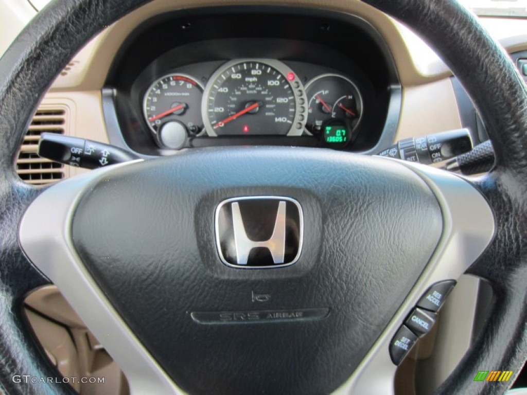 2004 Honda Pilot LX 4WD Saddle Steering Wheel Photo #55426662