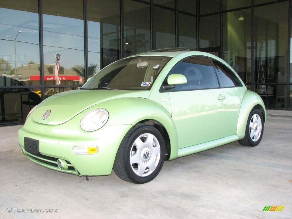 2000 New Beetle GLS TDI Coupe - Green / Cream photo #3