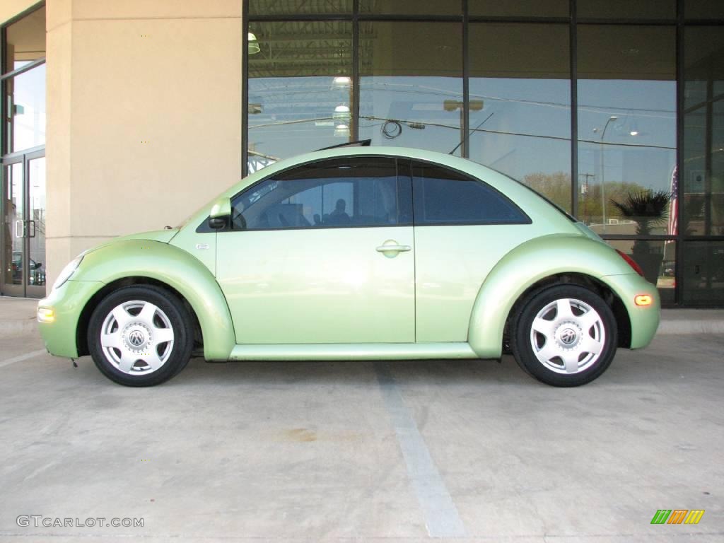 2000 New Beetle GLS TDI Coupe - Green / Cream photo #4