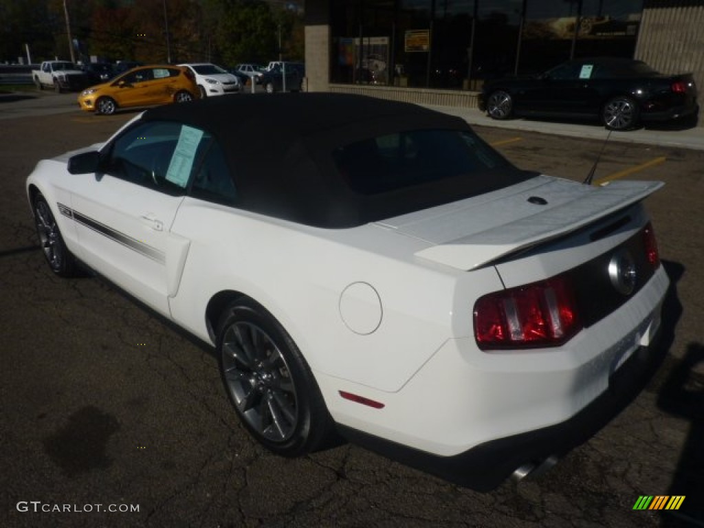 2011 Mustang GT/CS California Special Convertible - Performance White / CS Charcoal Black/Carbon photo #2