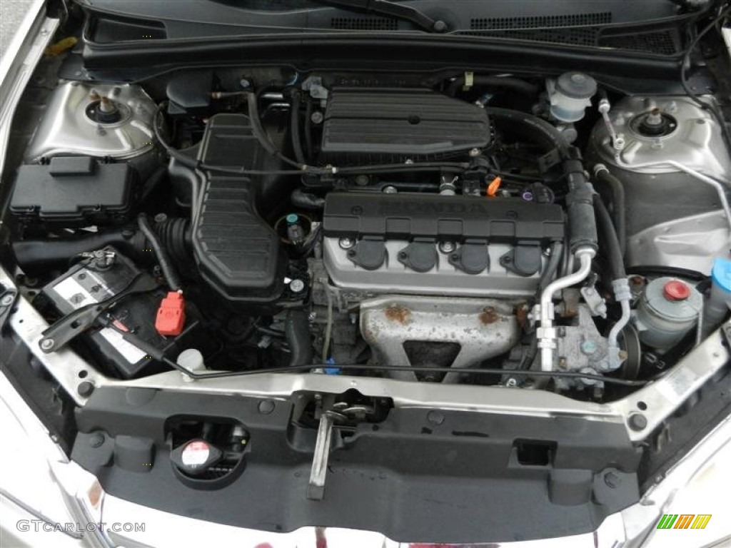 2005 Honda Civic LX Sedan 1.7L SOHC 16V VTEC 4 Cylinder Engine Photo #55429014