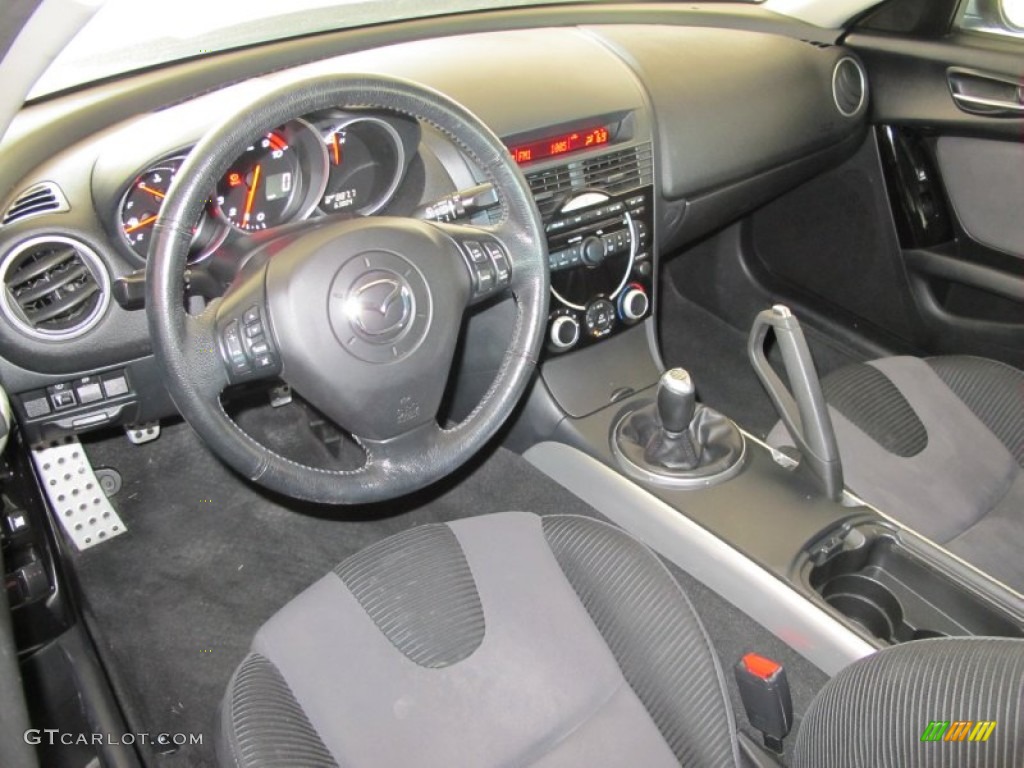 2005 Mazda RX-8 Standard RX-8 Model Black Dashboard Photo #55429828