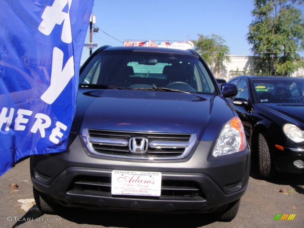 2004 CR-V EX 4WD - Eternal Blue Pearl / Black photo #6